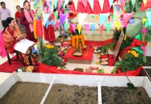 राष्ट्रपति विद्यादेवी भण्डारीद्धारा वैदिक विधिपूर्वक शीतलनिवासमा घटस्थापना