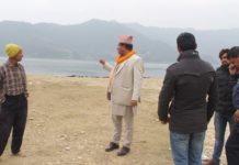 फेवा तालको आकार बढाउने सांसद राजिब पहारीको दावी