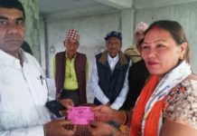भाट समाजको निर्माणाधिन भवनलाई सहयोग